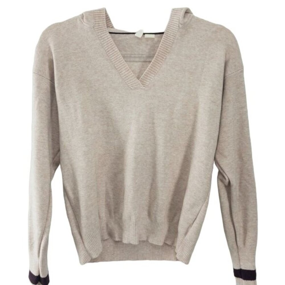 Moth Seward Pink V-Neck Hooded Top - Picture 4 of 8